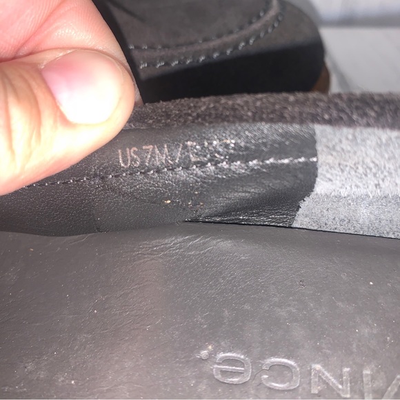 Womens Size 7 Vince. Brown Suede Platform Loafers EUC - Picture 7 of 7